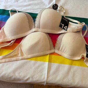 Nwt George wirefree bras 36C x2